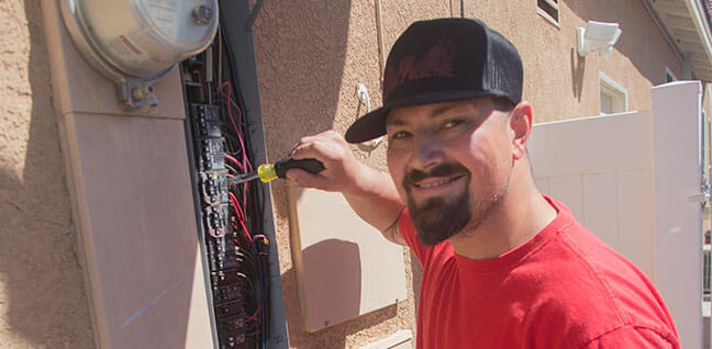 murrieta electrician - Temecula replace electrical panel - old electrical panel